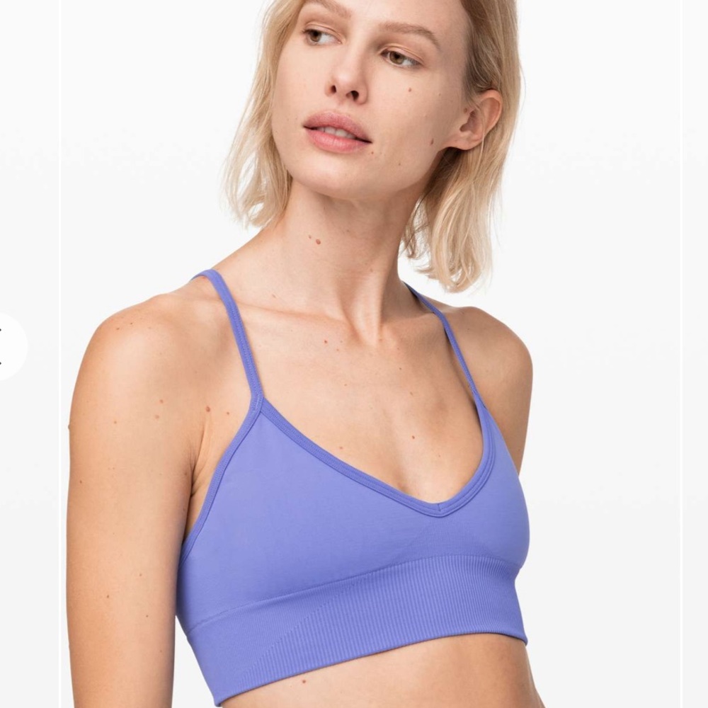 Lululemon Ebb To Street Bra 6 8 Small Violet Viola